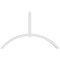 Ekena Millwork Archdale Architectural Grade PVC Gable Bracket, 96"W x 60"H x 4"D x 4"F, 15/12 Pitch GBP096X60X0404ARC00 - alternate 4